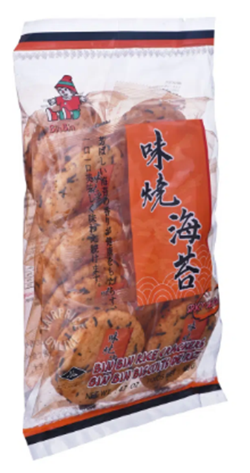 Bin Bin Rice Crackers Spicy Seaweed 135g