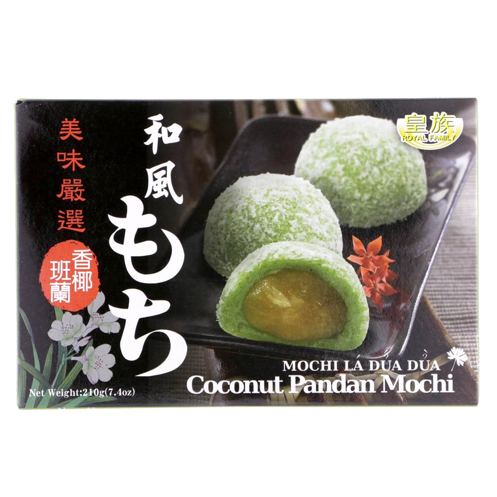 Royal Family Mochi Pandan cakes with Coconut 210g