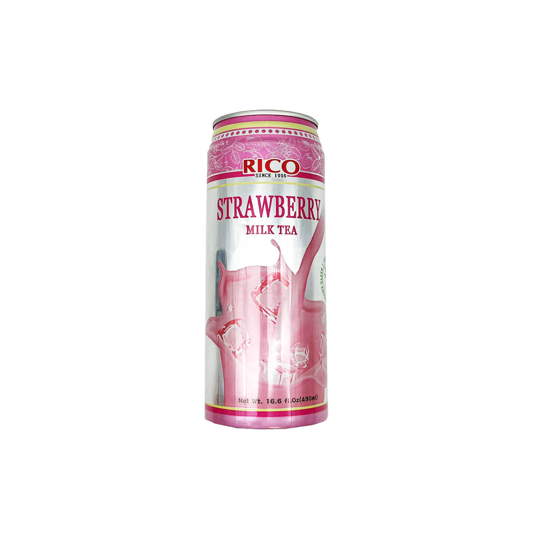 Rico Milk Tea Drink Strawberry Flavour 490ml