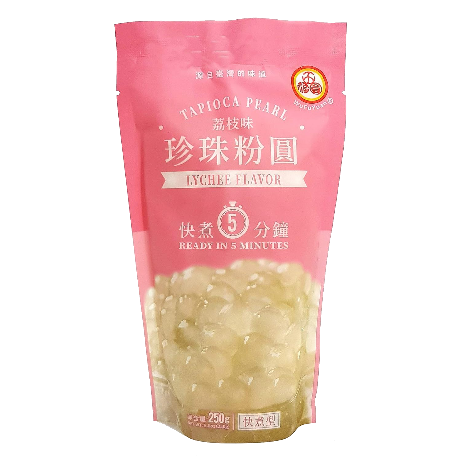 Wufuyuan Tapioca Pearl Lychee Flavour 250g