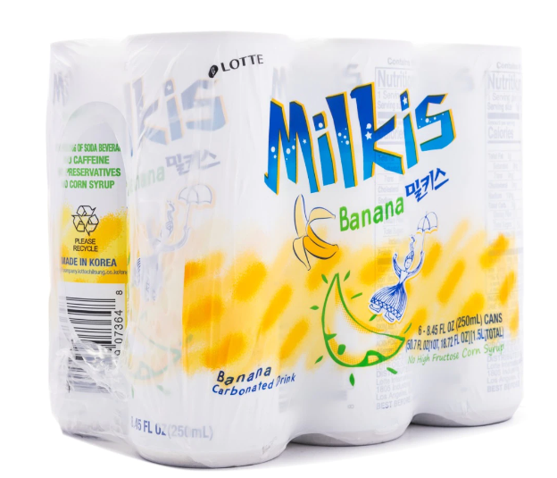 Lotte Milkis Banana Flavor 6pk 50.7 oz