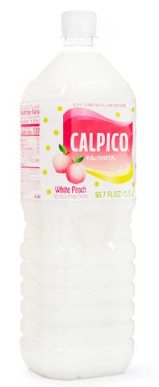 Calpico Soft Drink, Non-Carbonated, with White Peach 50.7 oz