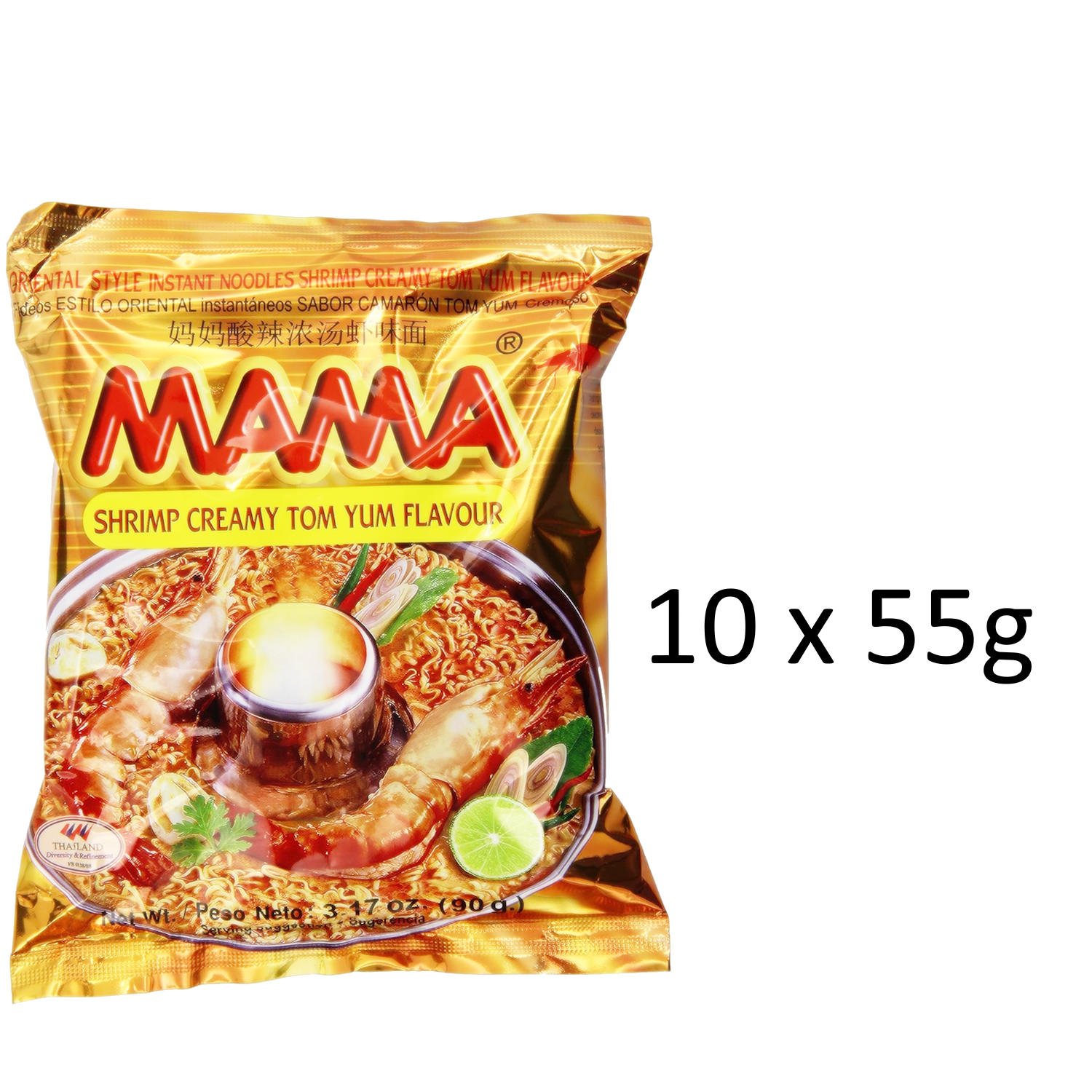 Mama Instant Noodle, Creamy Tom Yum Spicy Flavor