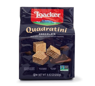 Loacker Quadratini Chocolate Wafer Cookies 250 g