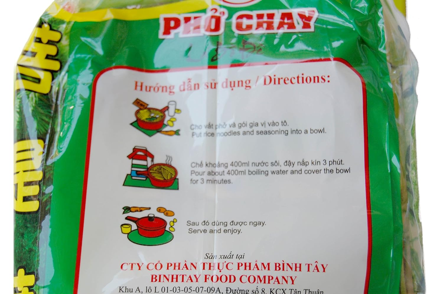 Binh Tay Pho Chay Vegetarian Instant Rice Noodles