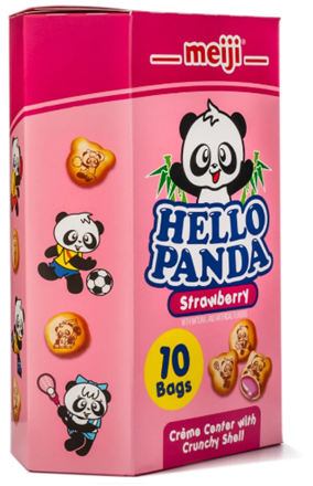 Meiji Hello Panda Cookies, Strawberry Filling 9.1 oz