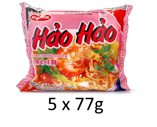 Hao Hao Mi Tom Chua Cay (Hot Sour Shrimp Flavor Noodle)