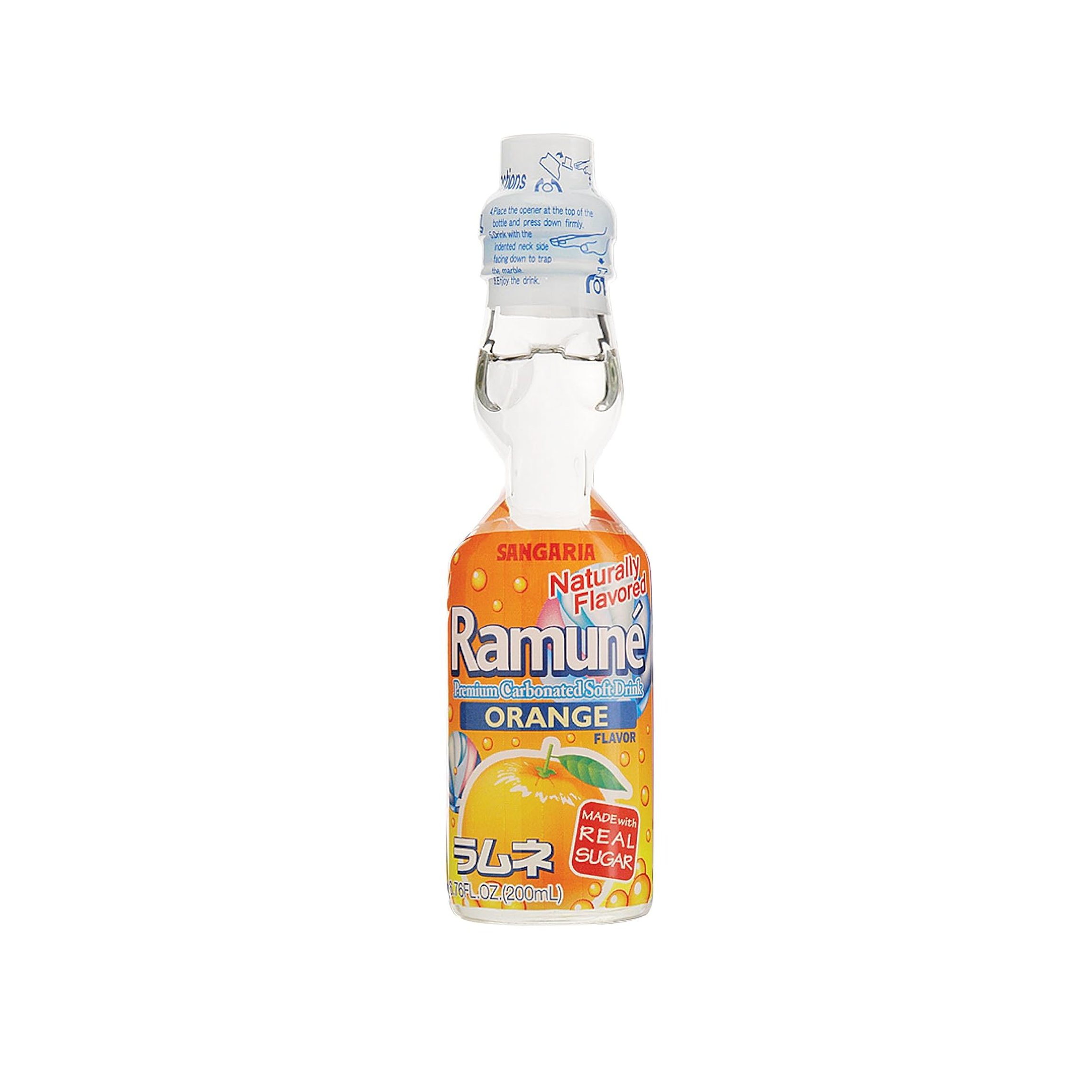 Sangaria Natural Orange Ramune 200ml
