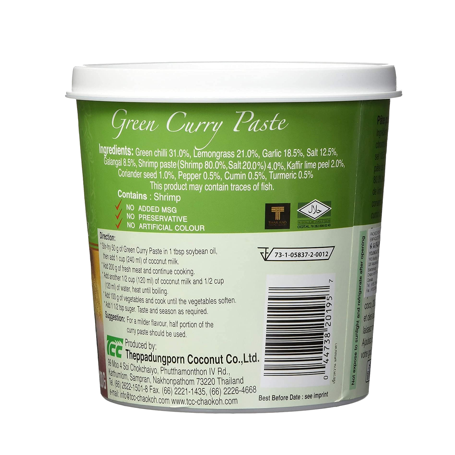 Mae Ploy Green Curry Paste 1000g