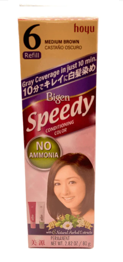 Japan Hoyu Bigen Speedy Conditoning Color # 6 No Ammonia 40g+40g 1 box