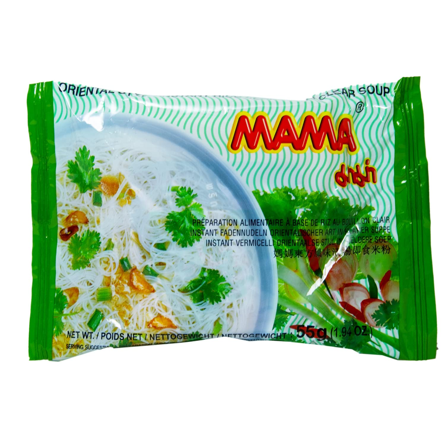 MAMA Gluten Free Vegetarian Rice Vermicelli Clear Soup