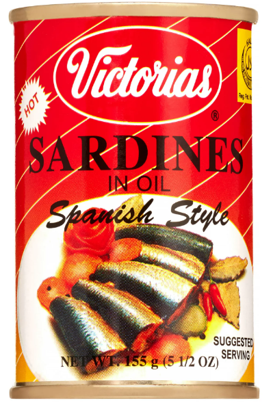 Victorias Hot Sardines In Oil-Spanish 155g