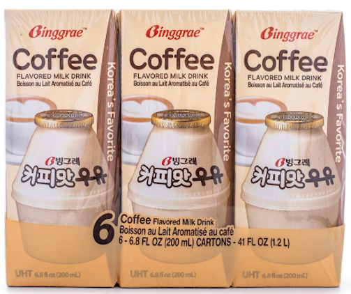 Binggrae Coffee Flavored Milk Drink 200mlx6 1 each