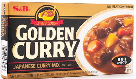 S&B Golden Curry Japanese Curry Mix, Hot 7.8 oz