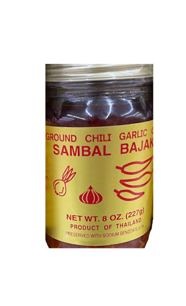 Sambal Bajak Ground Chili Garlic Oil Paste 227g