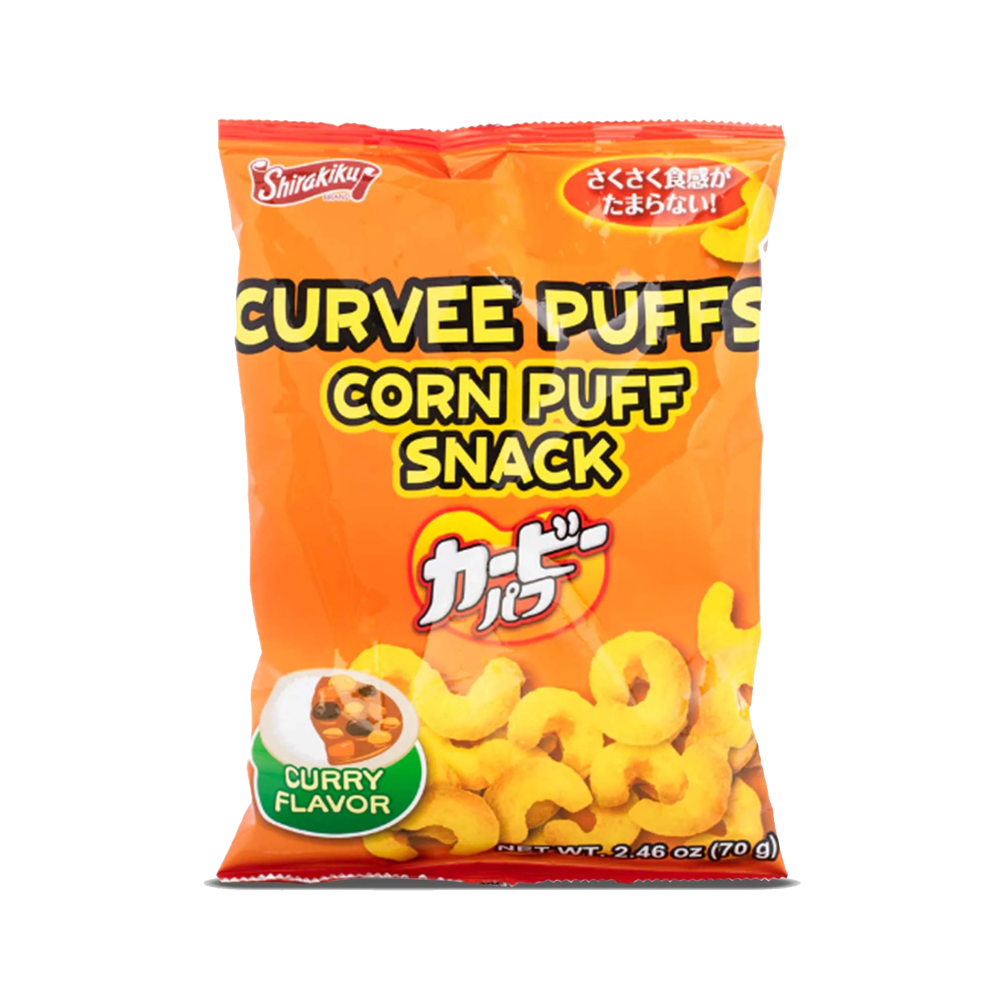 Shirakiku Curvee Corn Puff Curry Flavor 2.46 oz