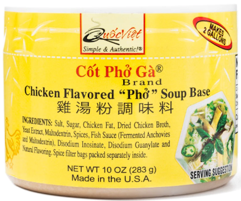 Quoc Viet Chicken Pho Soup Base, Pho Ga 10 oz