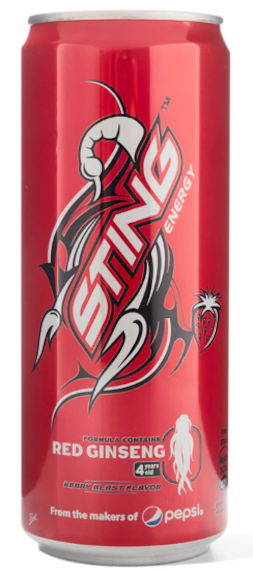 Sting Nuoc Tang Luc Energy Drink with Red Ginseng, Strawberry Flavor 11 oz