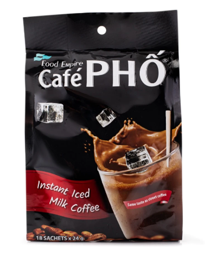 Cafe Pho Brand Instant Iced Black Coffee 18 Sachets 288 g