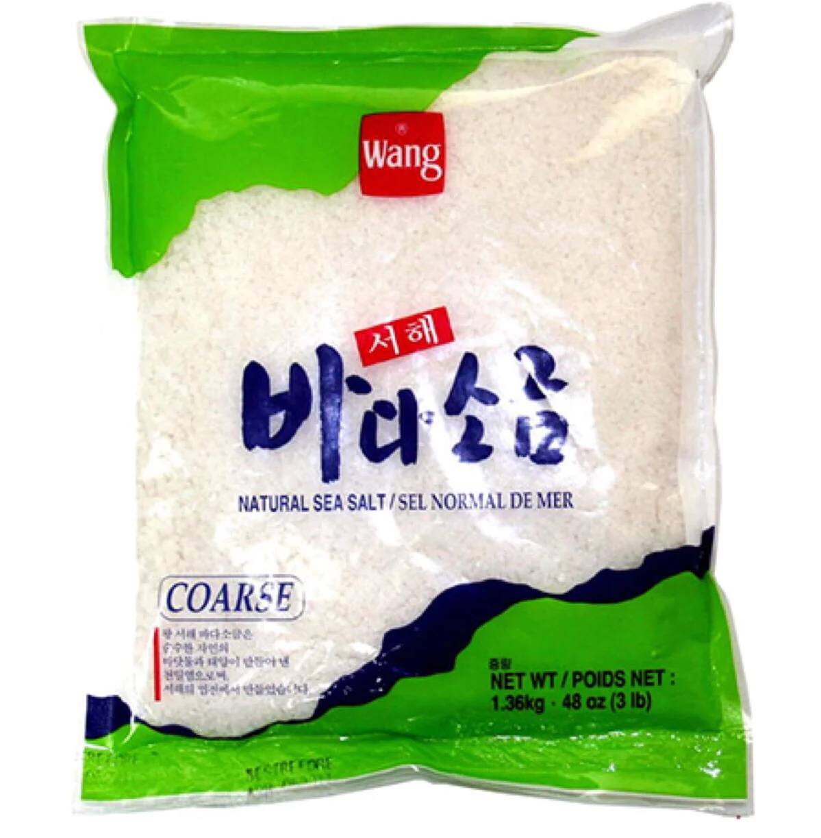 Wang Korean Sea Salt in Pack - Coarse 1.36kg