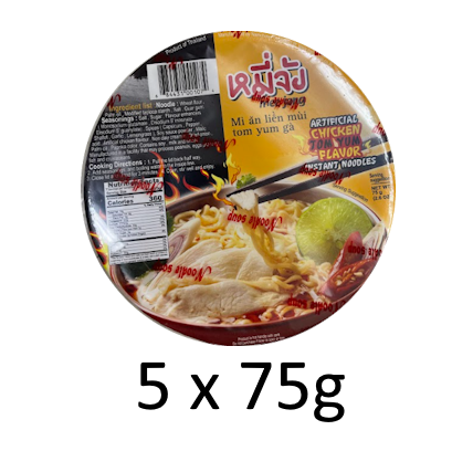 Namchow Mee Jang Noodle Spicy Chicken Tom Yum 75g