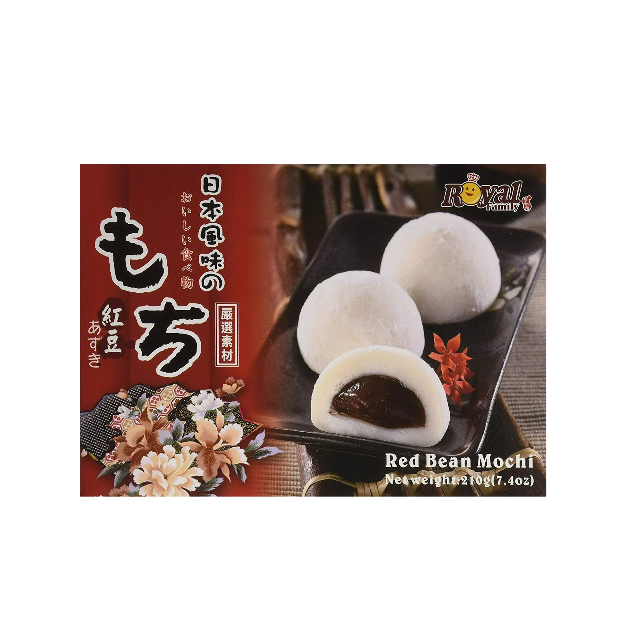 Royal Family Japanese Rice Cake Mochi Daifuku (Red Bean) 210g