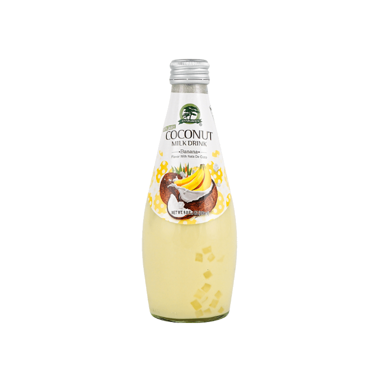 Evergreen Coconut Milk Drink Banana Flavor 9.8 oz