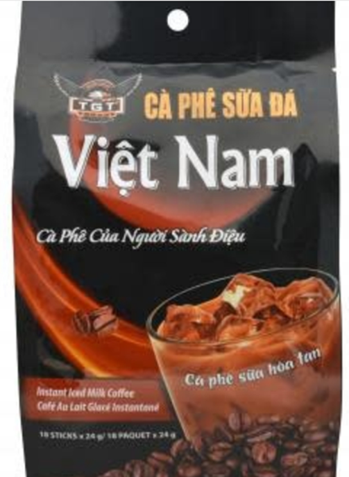TGT Premium Vietnamese Coffee Cafe Pho Instant Iced Milk Coffee 432g