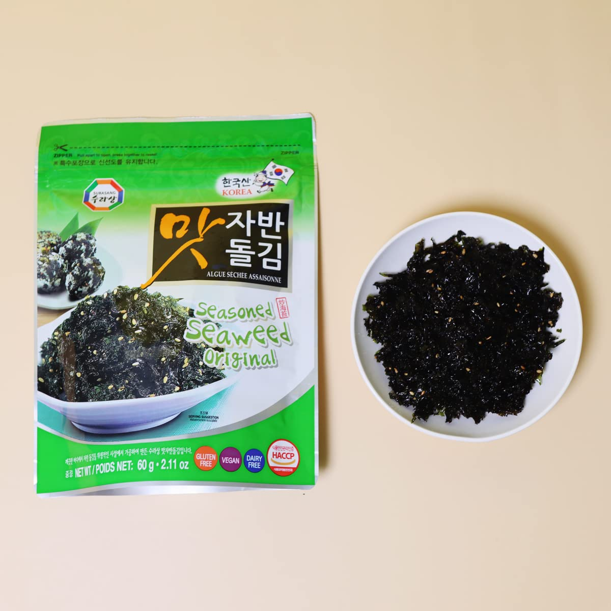 Surasang Seasoned Seaweed  Original  60g