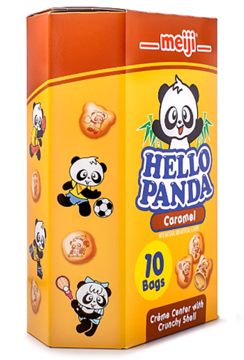 Meiji Hello Panda Cookies, Caramel Filling 9.1 oz