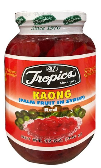 Tropics - Kaong - Palm Fruit in Syrup - Red - 12 OZ