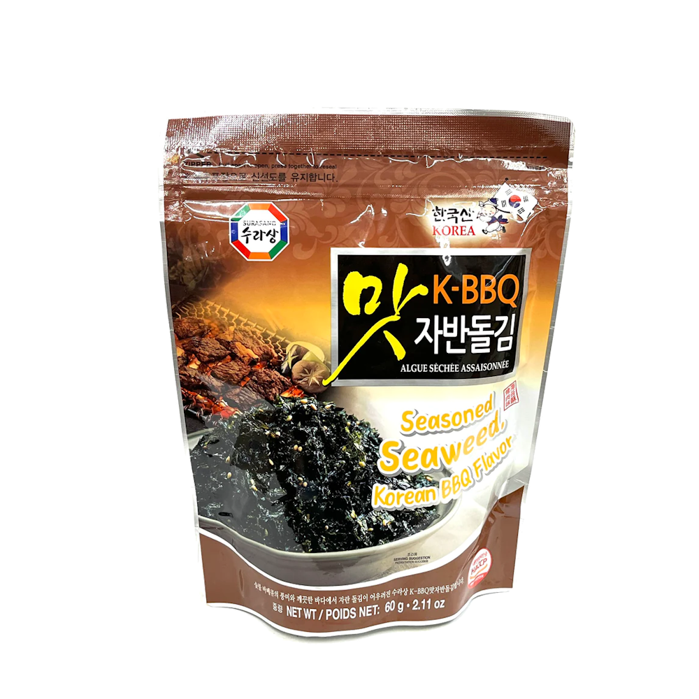 Surasang Seasoned Seaweed Korean BBQ Flavor 60g