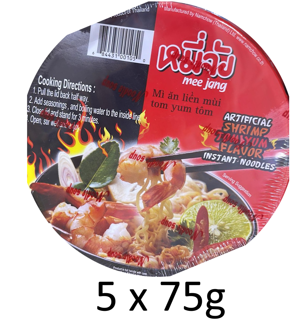 Namchow Mee-Jang Artificial Shrimp Tom Yum Flavor Instant Noodles