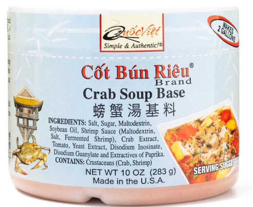 Quoc Viet Crab Soup Base, Cot Bun Rieu 10 oz