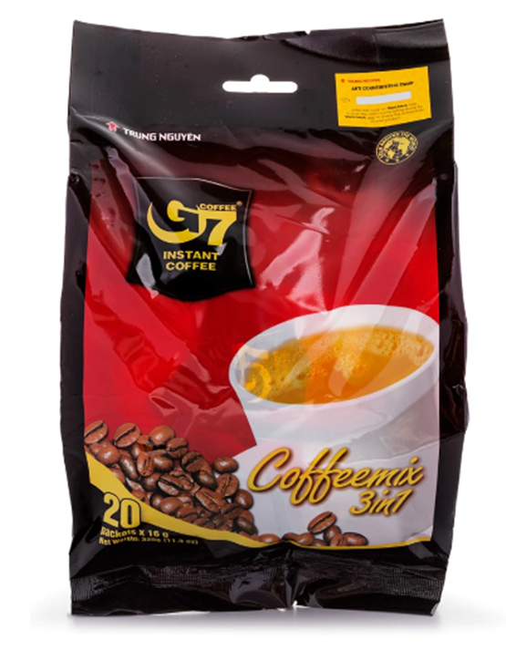 G7 3 in 1 Coffee 20 sachets 320 g