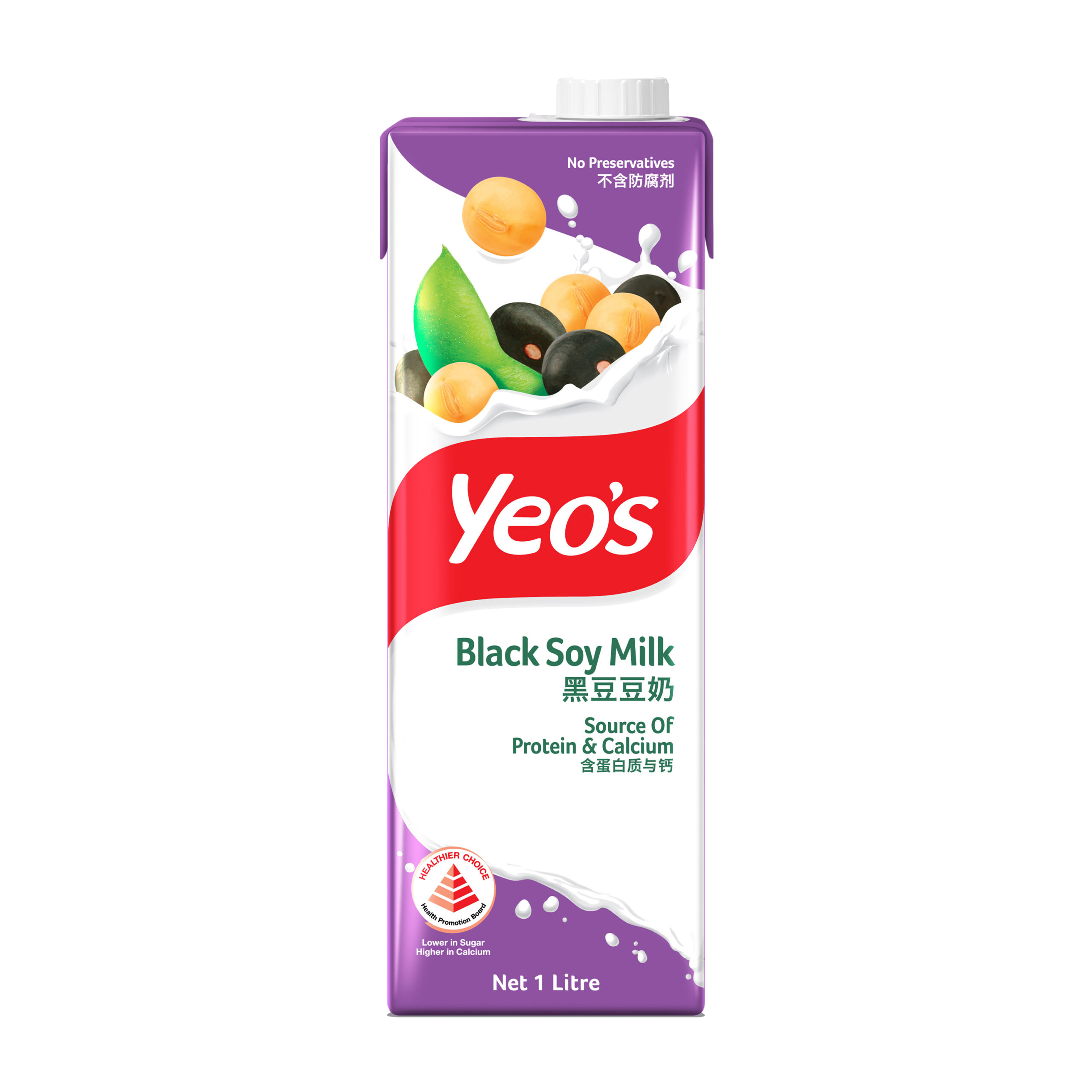 YEO'S BLACK SOY MILK 1L