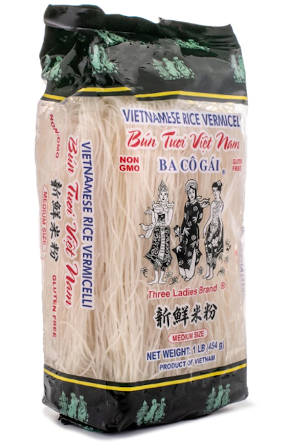 Three Ladies Brand Vietnamese Rice Vermicelli 16 oz