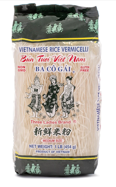 Three Ladies Brand Vietnamese Rice Vermicelli 16 oz
