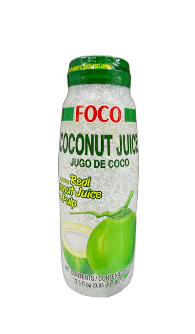 FOCO Real Coconut Juice With Pulp 400ml