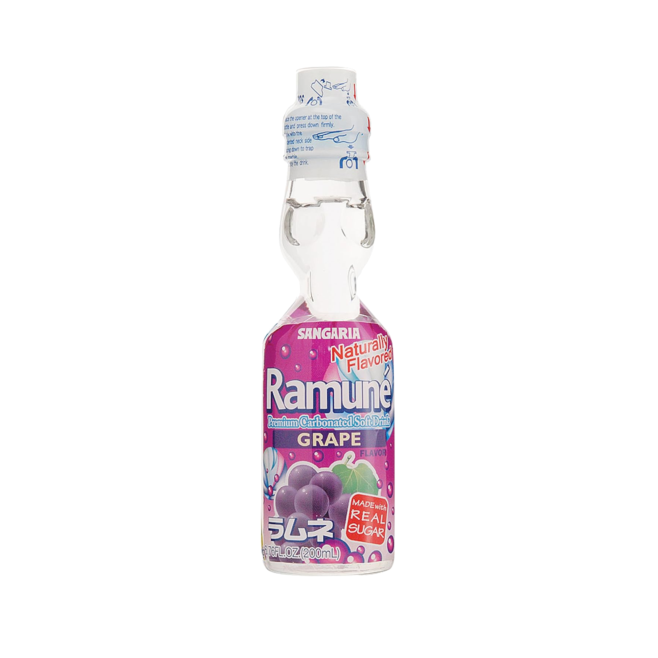 Sangaria Natural Ramune Grape 200ml