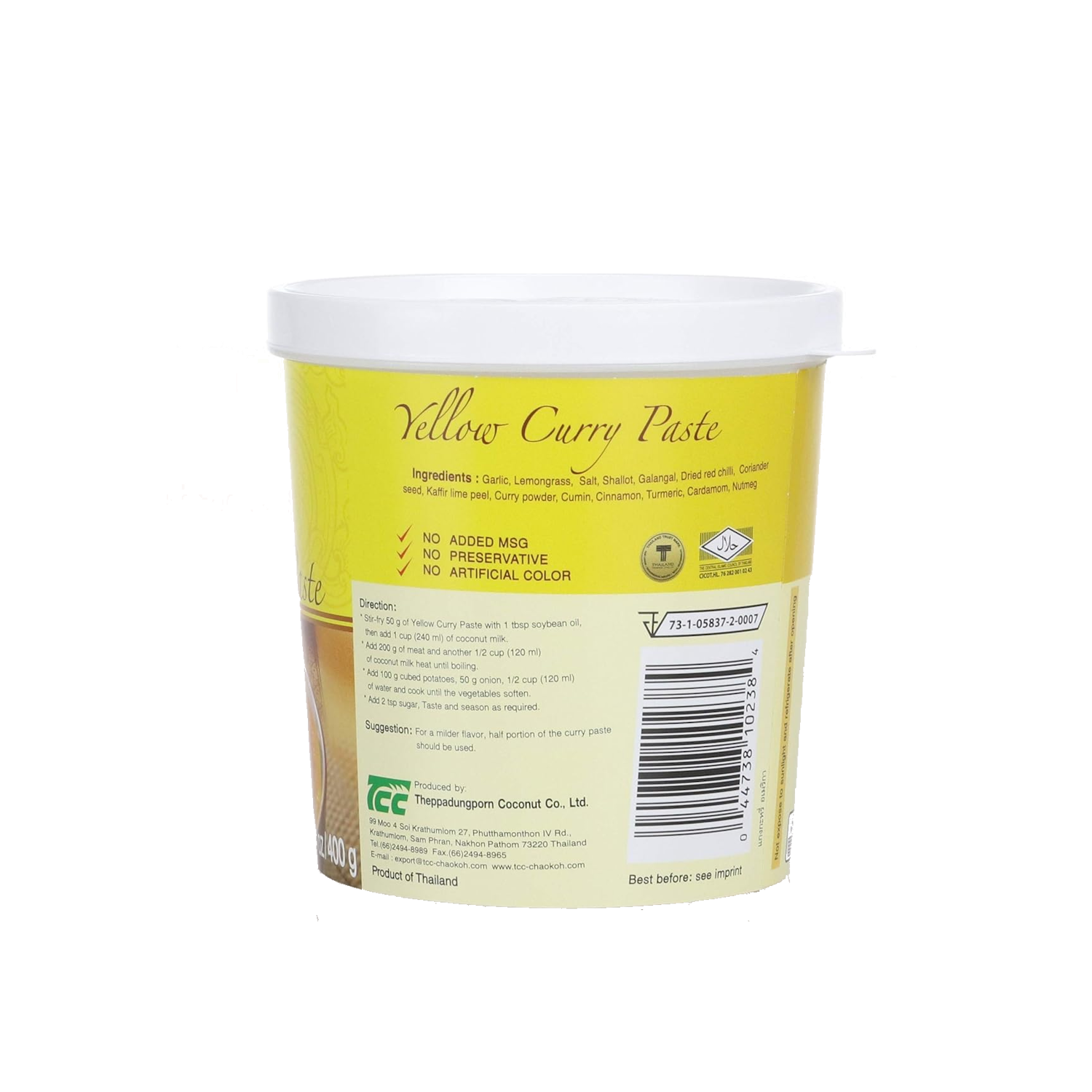 Mae Ploy Thai Yellow Curry Paste 400g