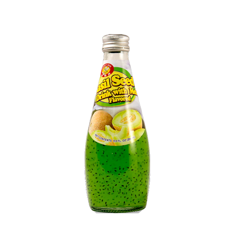 Honey Bee Basil Seed Melon Flavored Drink 9.8oz