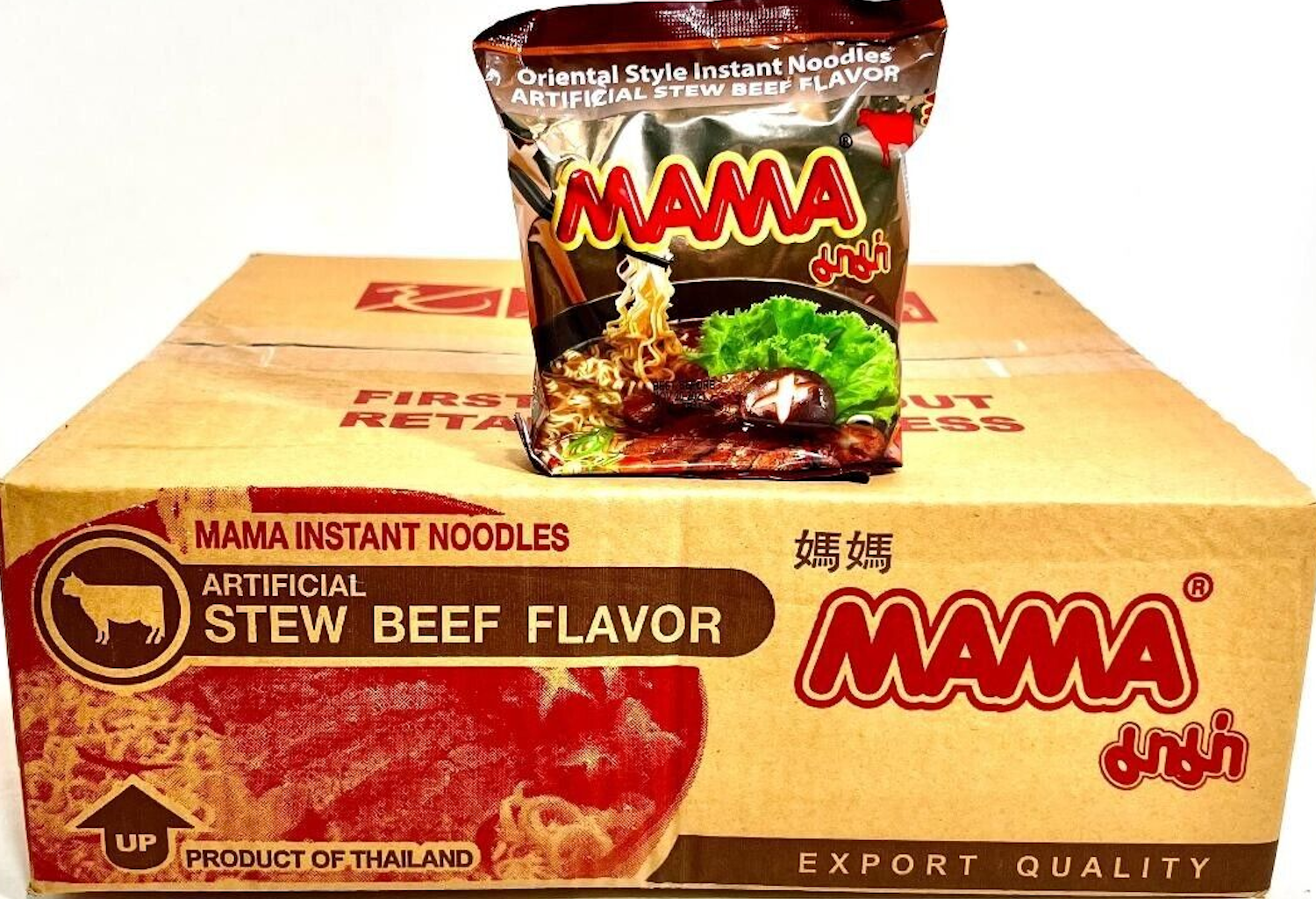 MAMA Noodles Beef Stew Instant Spicy Noodles Delicious Thai Flavors