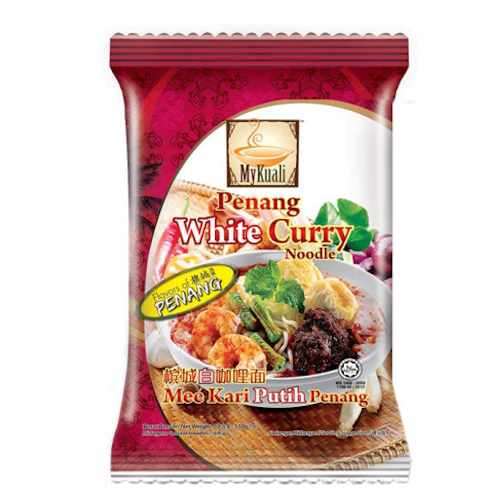 MYKUALI PENANG WHITE CURRY INSTANT NOODLE