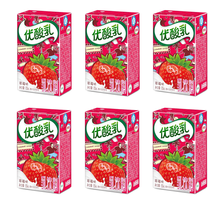 Yili Yogurt Strawberry Flavor 250ml