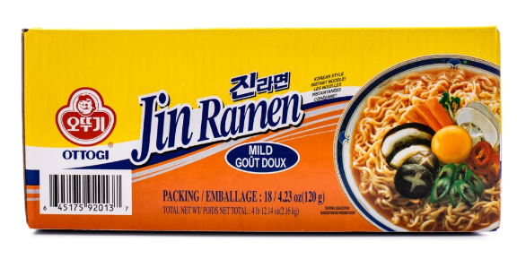 Ottogi Jin Ramen, Mild Flavor