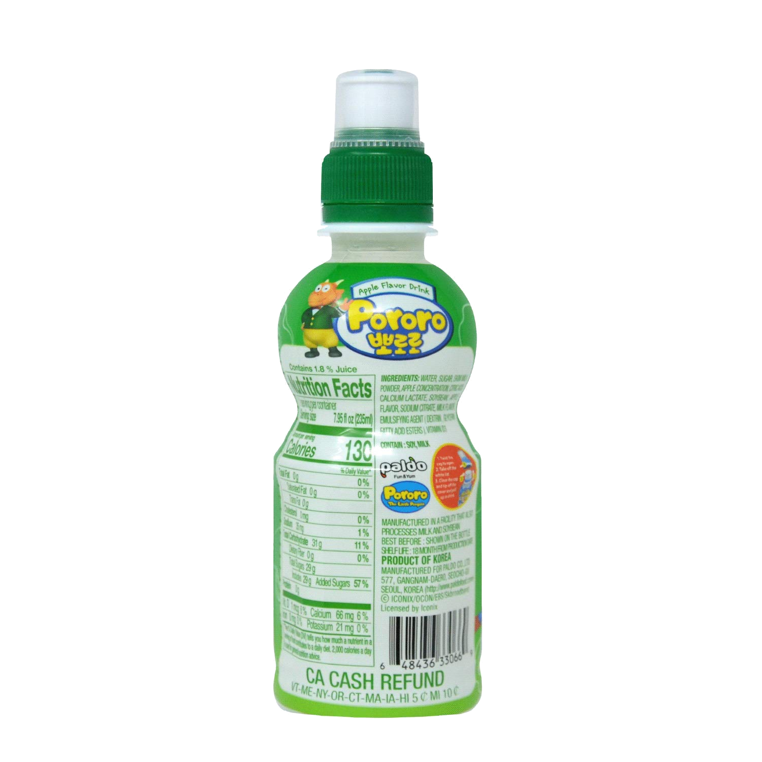 Paldo Pororo Apple 235ml