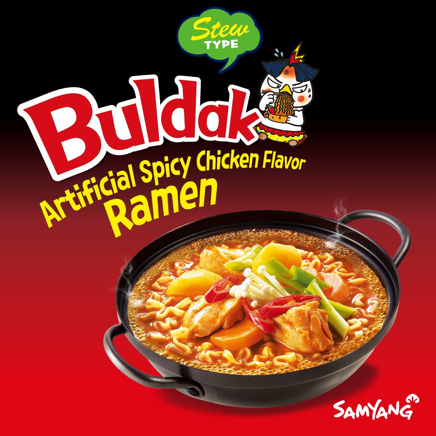 Samyang Buldak Stew Korean Spicy Hot Chicken Stir-Fried Noodles