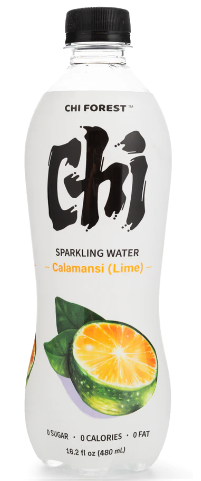 Genki Forest Sugar-Free Sparkling Water, Calamansi Lime Flavor