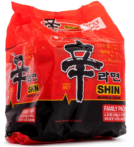 Nongshim Shin Ramen Noodle Soup 4pk 480 g